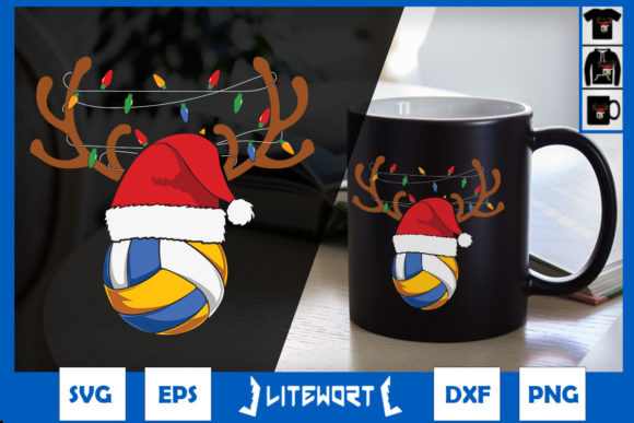 Christmas Volleyball Santa Hat: Graphics and Crafts for Creative Publishing