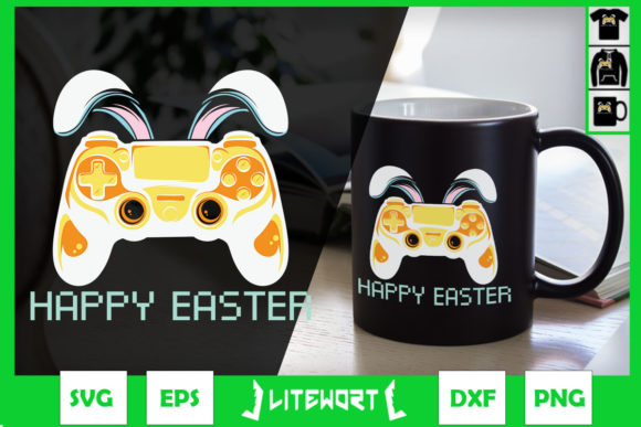 Game Controller Happy Easter Graphics & Crafts