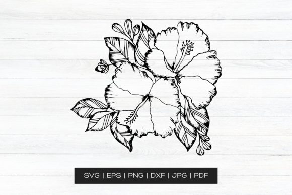 Hand Drawn Floral Vector Art for Graphics and Crafts