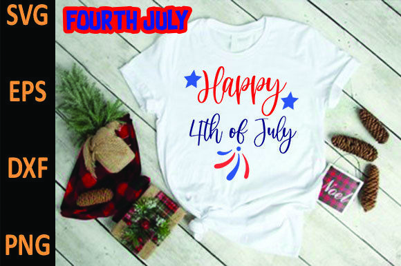 Happy 4th of July Graphics for T-Shirt Designs