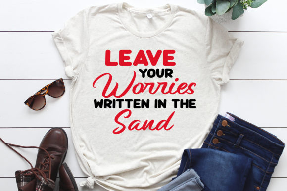 Leave Your Worries Written in the Sand: A Graphic Template for Creative Design