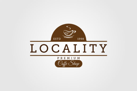 Locality Coffee Shop Logo Sign Symbol Graphics