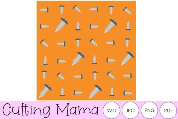 Orange Screw Seamless Pattern: Graphics and Patterns for Creative Publishing