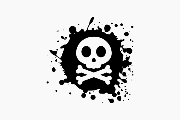 Skull Splat Ink: Graphics for Crafts & Content