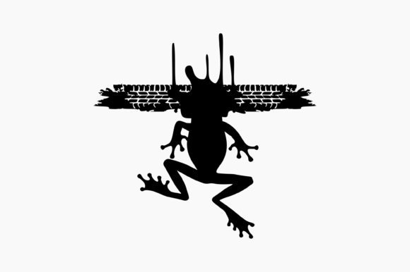 Squashed Frog Graphics for Crafts