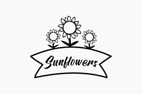 Sunflowers Graphics for Crafts Projects