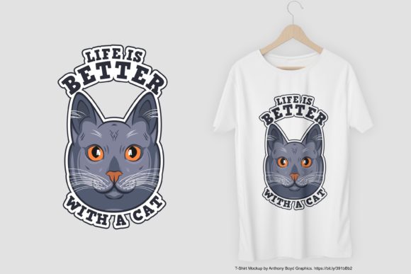 This Life is Better with a Cat Graphics